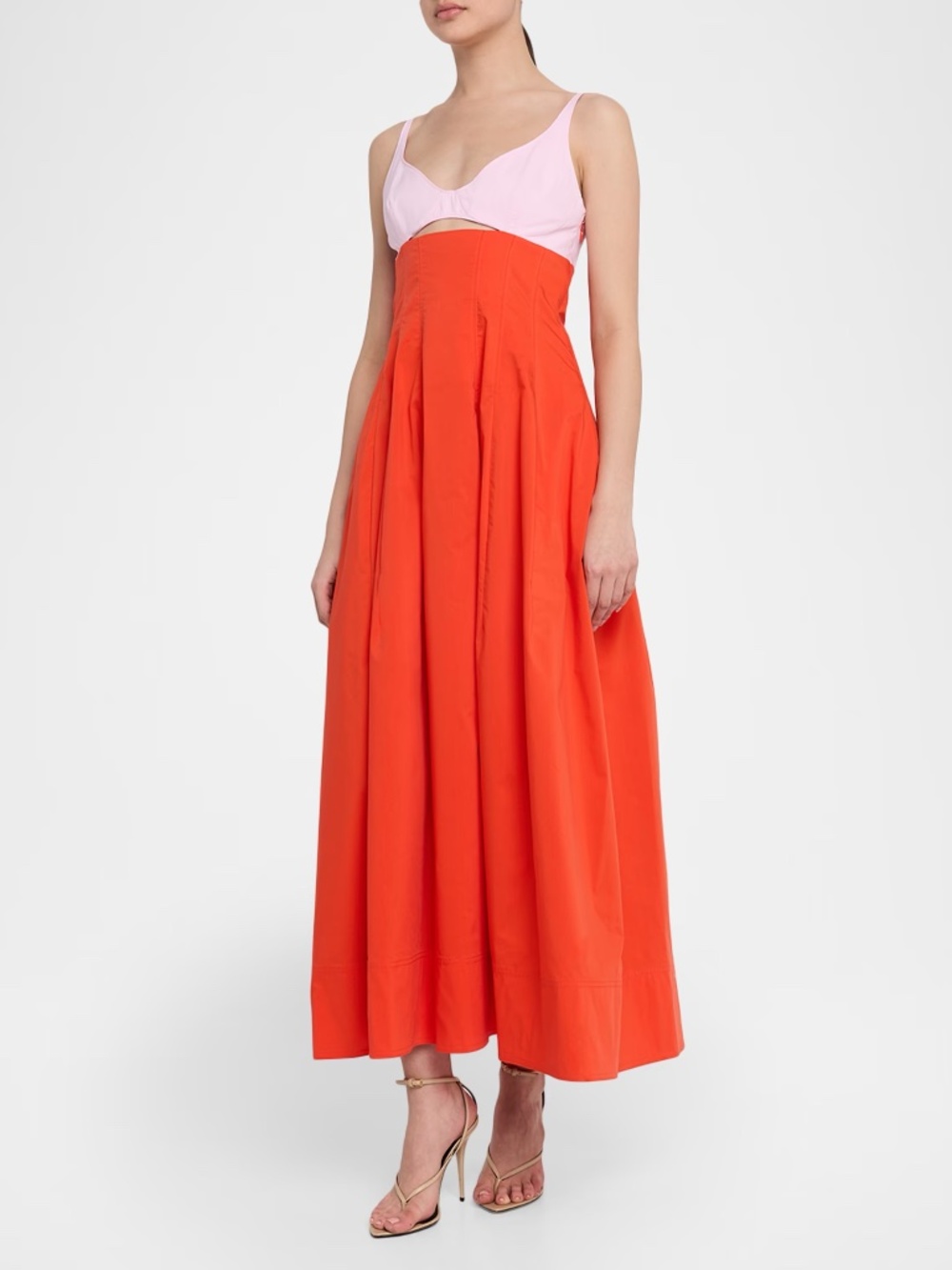 Simkhai Maddy Maxi Dress Size 6 Lobster multi